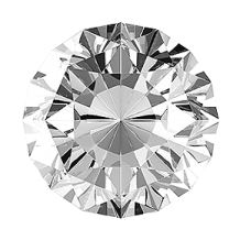 a diamond on a white background