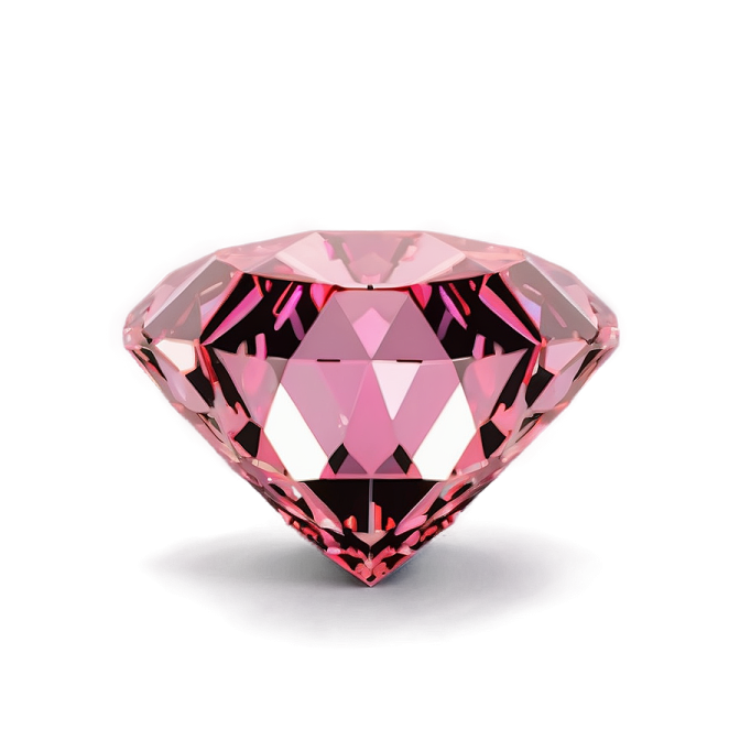 a pink diamond on white background