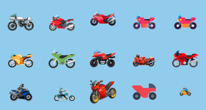 a bunch of different types of motorcycles