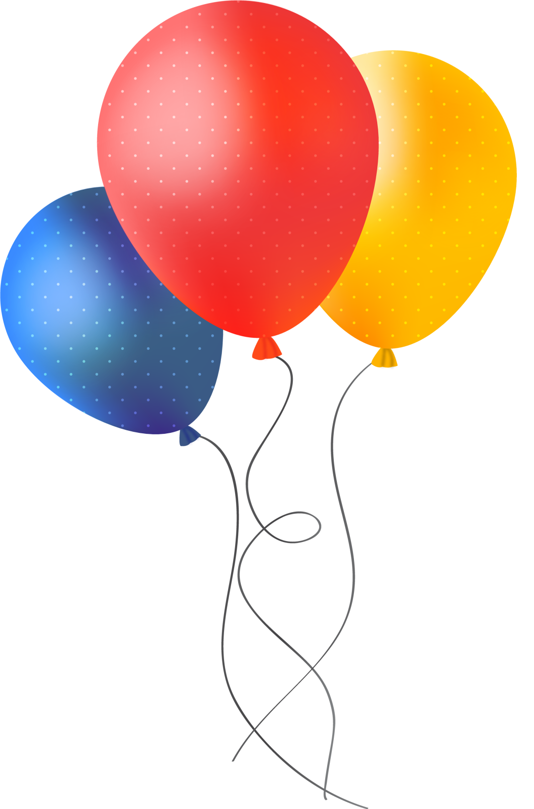 a bunch of balloons on a white background