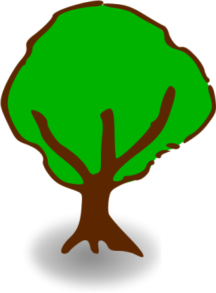 a green tree with brown leaves