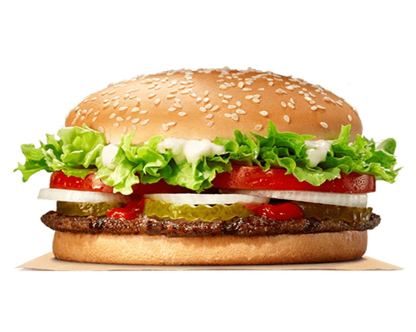 a hamburger with lete, let and let