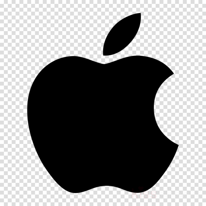 an apple logo on a transparent background