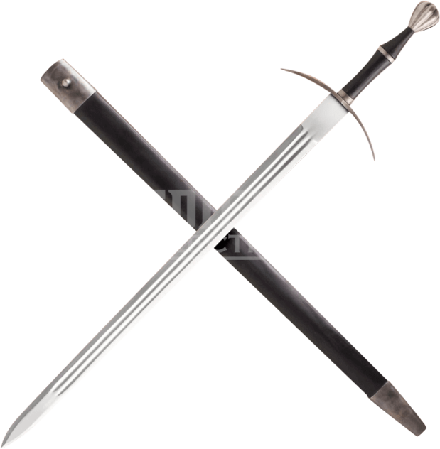 two swords on a white background