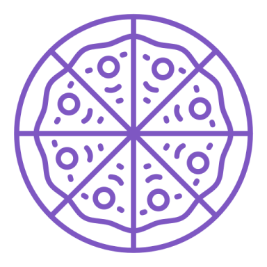 the logo for a pizza restaurant