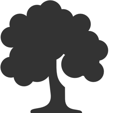 a black and white silhouette of a tree