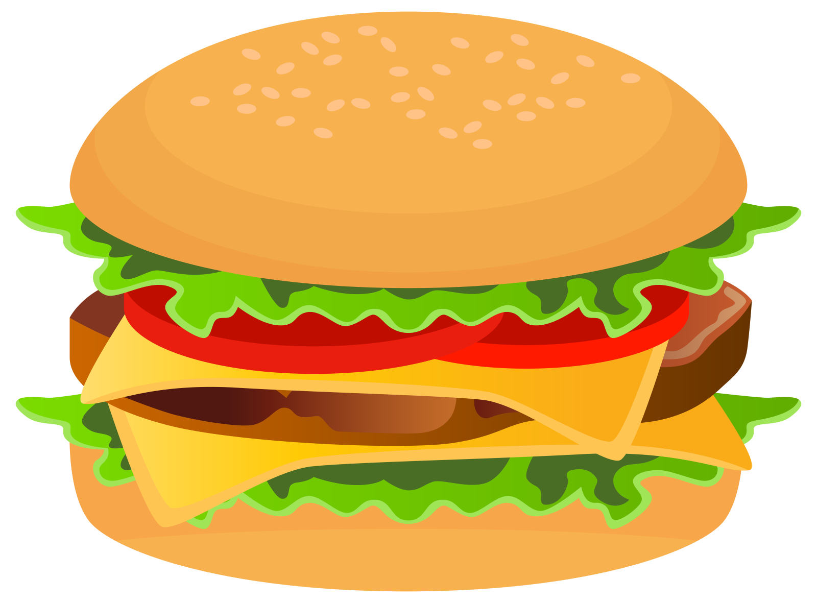a hamburger clipart