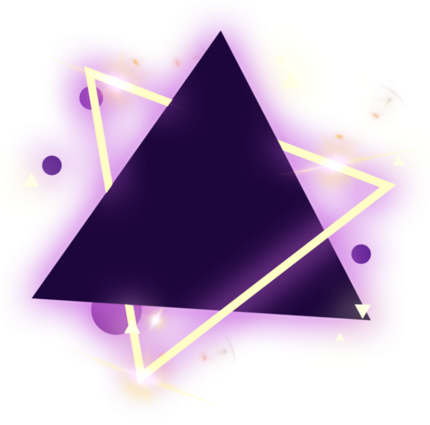an image of a purple triangle