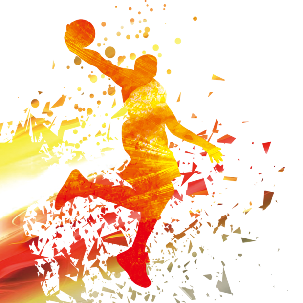 a basketball player is about to throw the ball