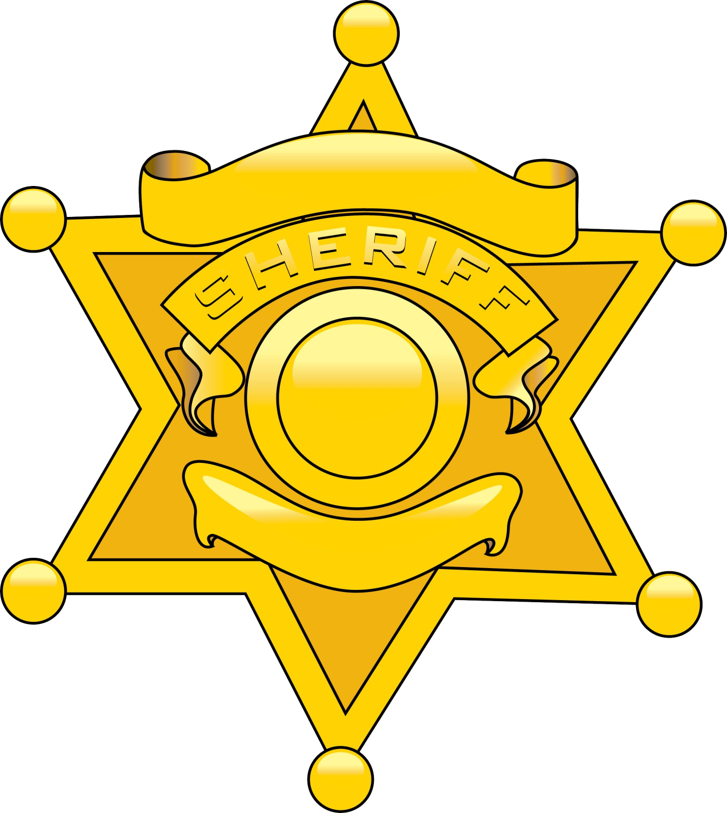 a sheriff badge with the word sheriff on it