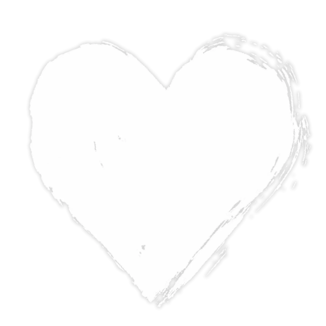 a drawing of a heart on a white background