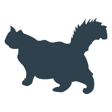 a black and white silhouette of a dog