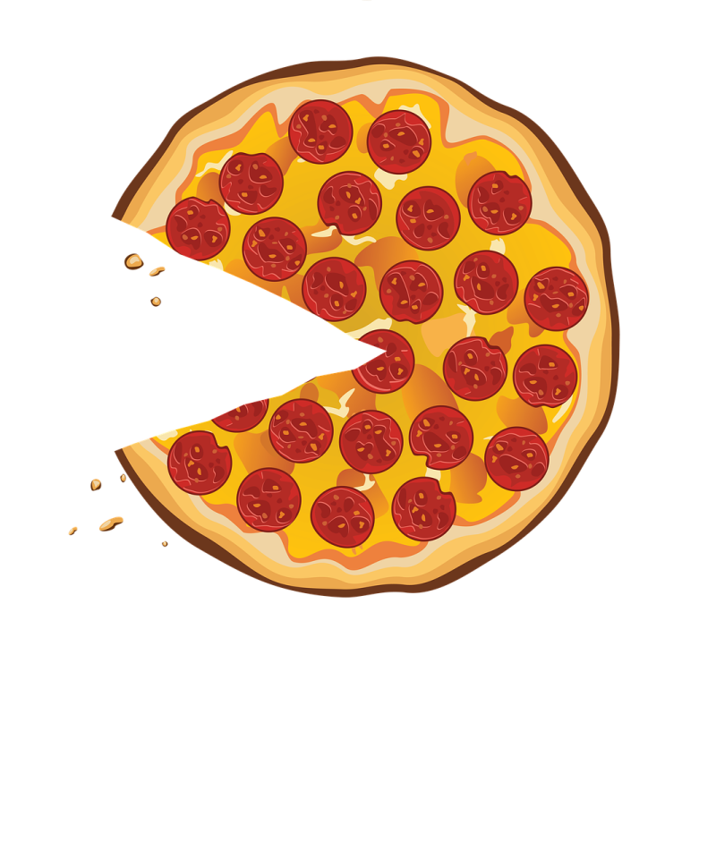 a slice of pizza with tomatoes on it