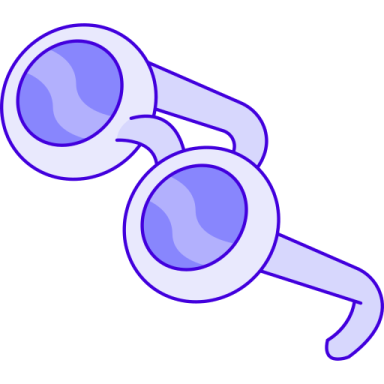 a pair of glasses