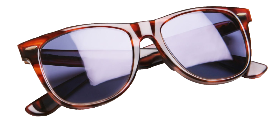 a pair of sunglasses on a white background