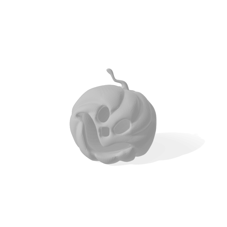 a 3d model of a skull on a white background