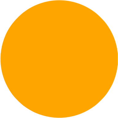 an orange circle on a white background