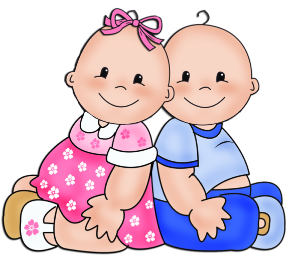 a couple of babies sitting on the floor