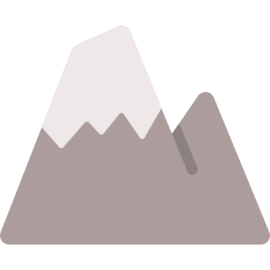 a mountain icon with a white background