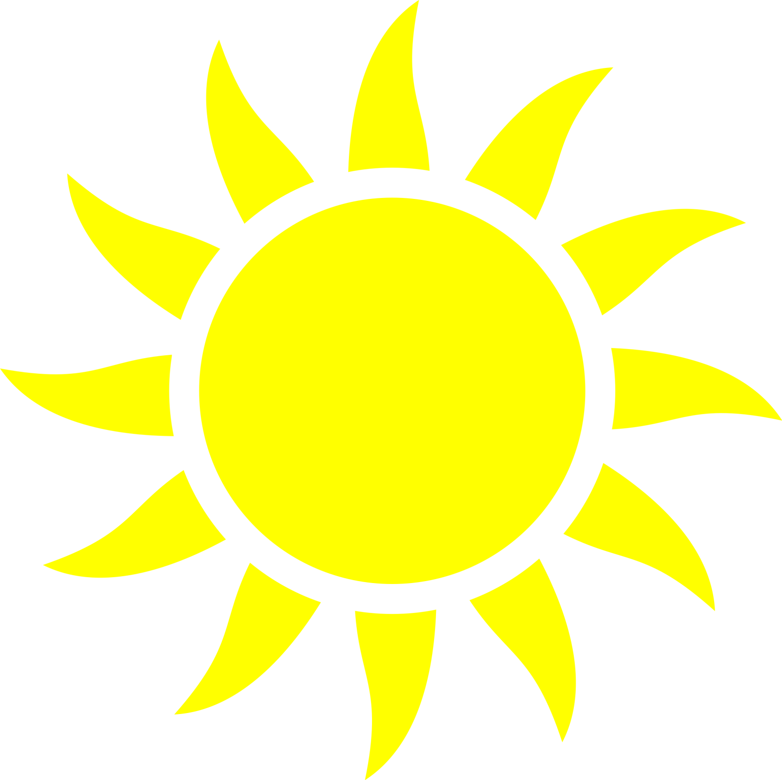 a black and white image of the sun