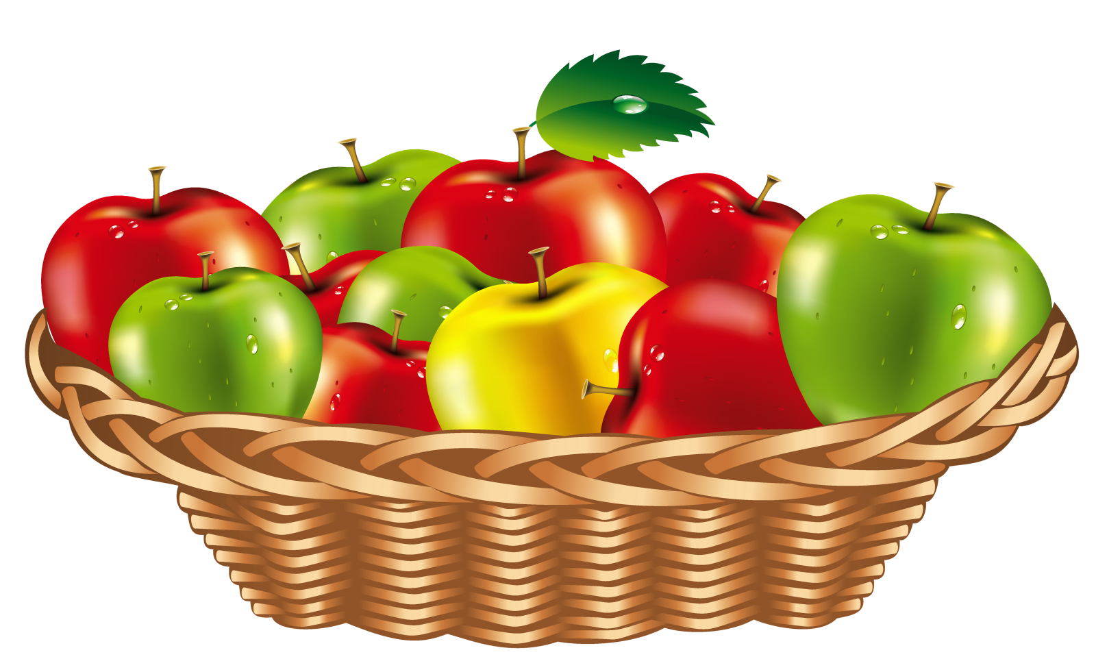 a basket full of apples