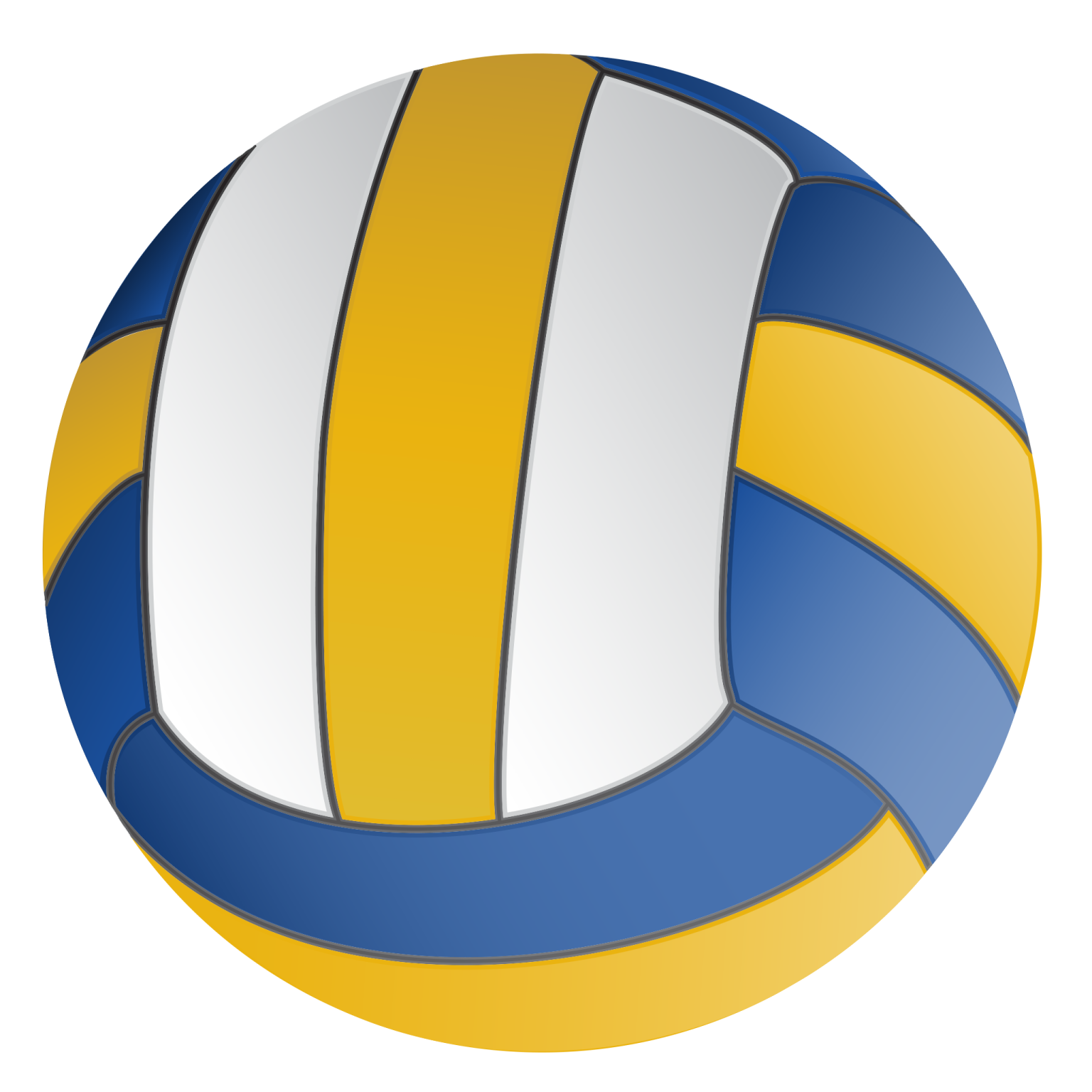 a volleyball ball on a white background
