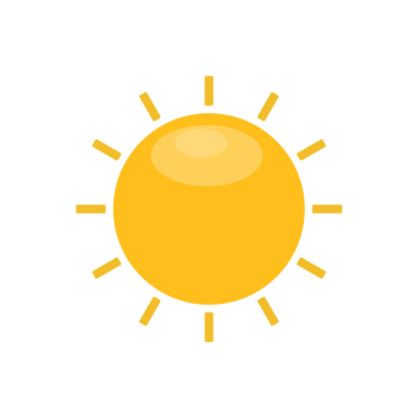 a yellow sun icon
