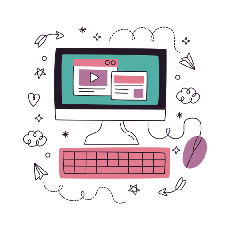 an image of a computer screen with a video player on it