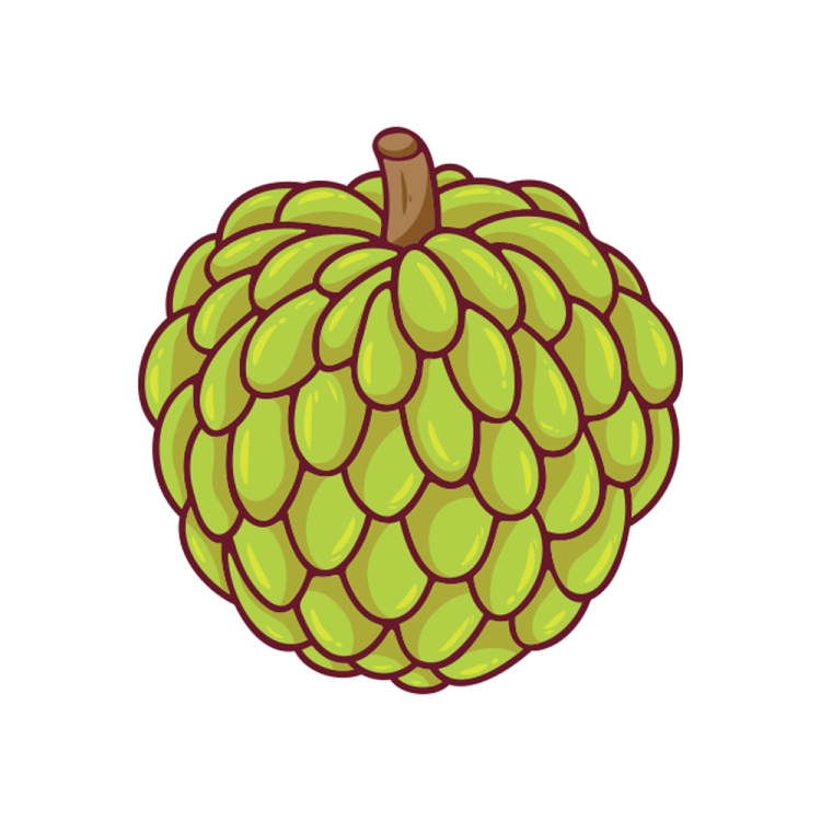 a green hop on a white background