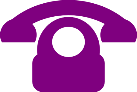 a purple phone with a white background