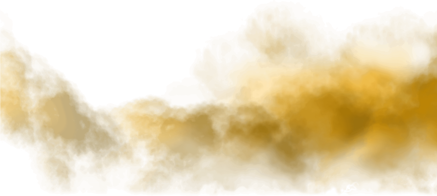 a white background with orange and yellow smoke
