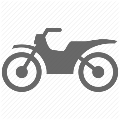 a motorcycle icon on a white background