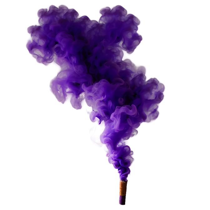 purple smoke on a white background