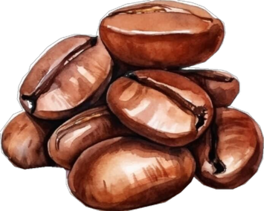 a pile of coffee beans