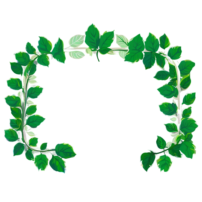 a wreath made out of green leaves