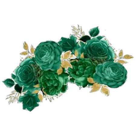 a bunch of green roses on a white background