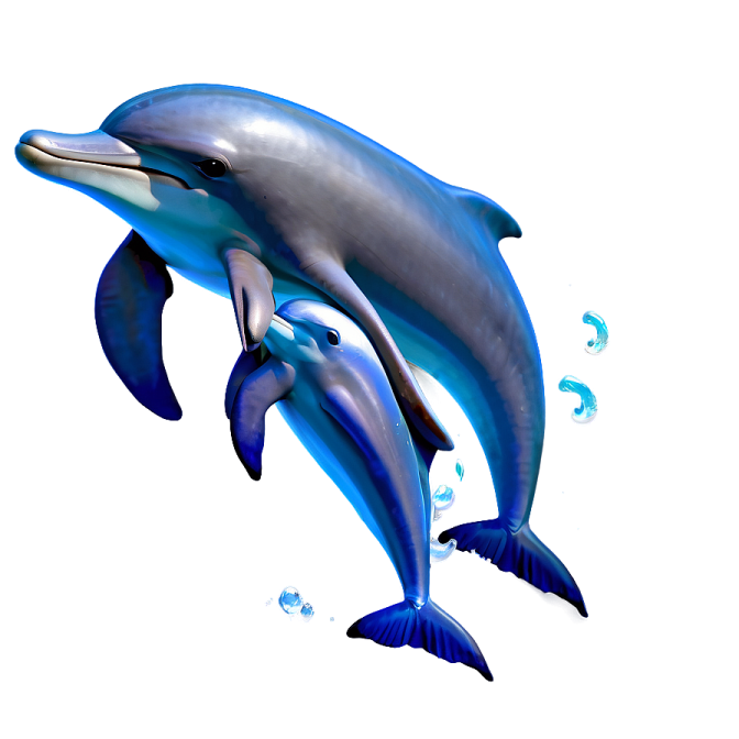 a drawing of two dolphins jumping in the air