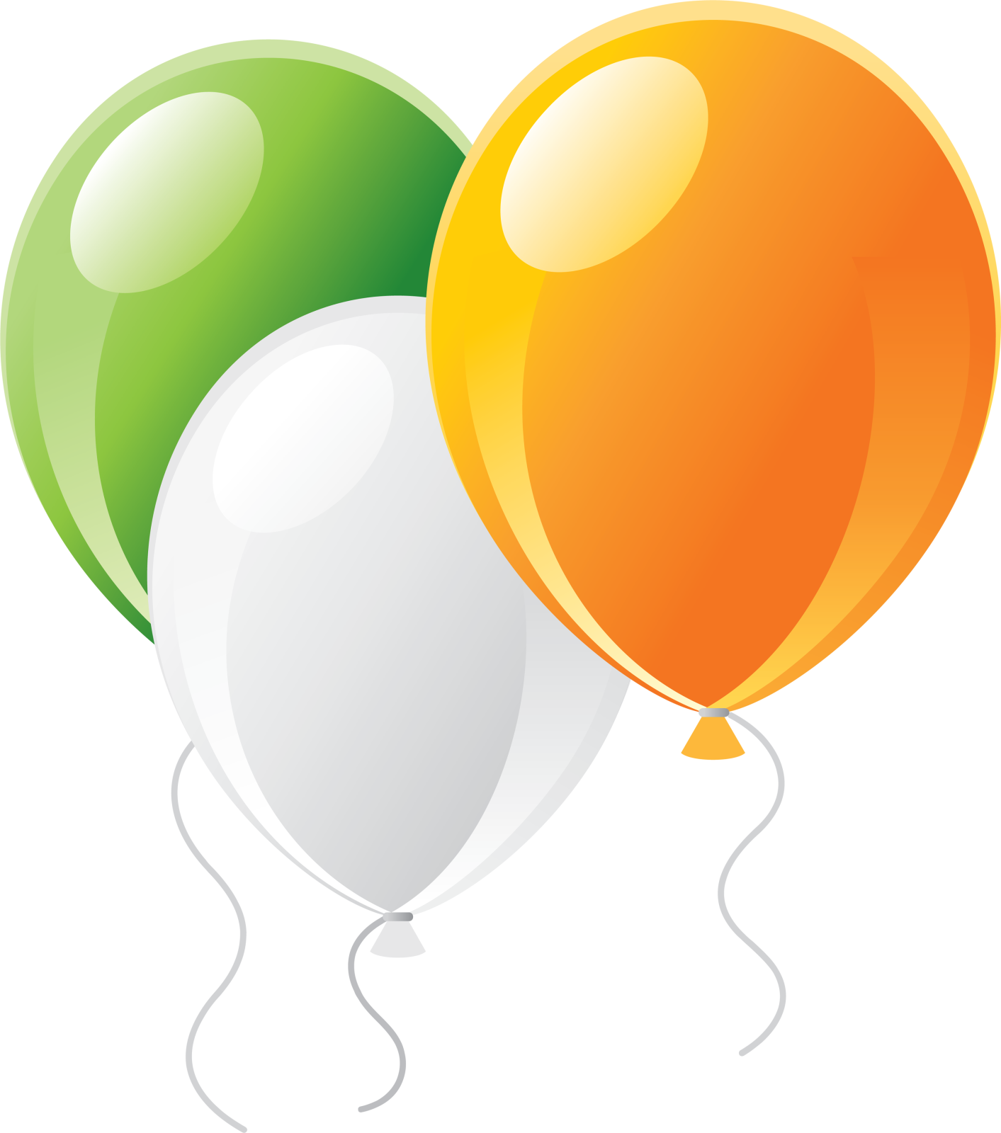 a bunch of balloons on a white background