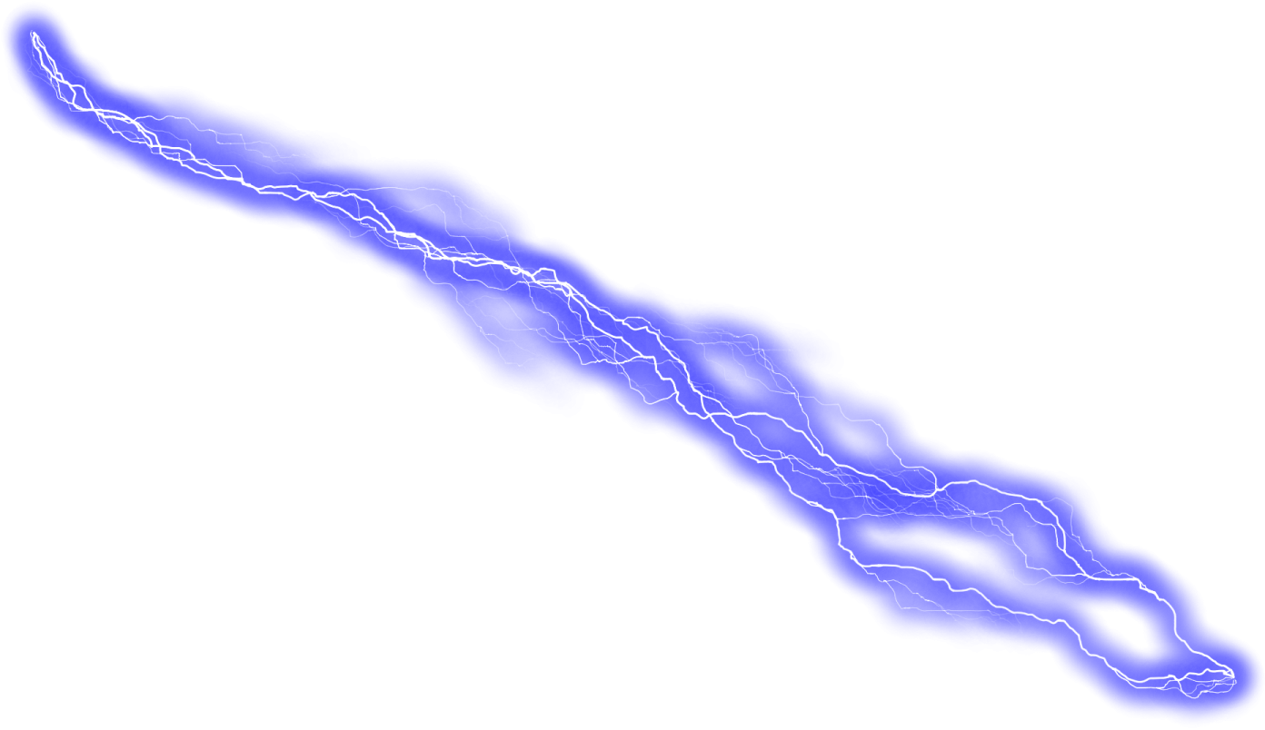 a lightning bolt on a white background