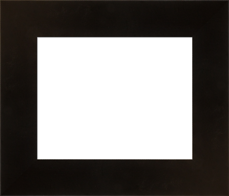 a black square frame on a white background