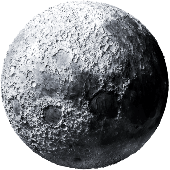 an image of the moon with a white background