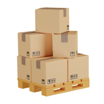 a stack of cardboard boxes