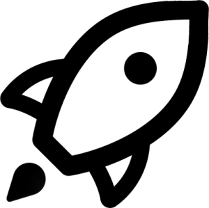 a black and white image of a spaceship
