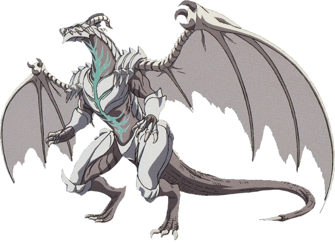 a drawing of a dragon with wings