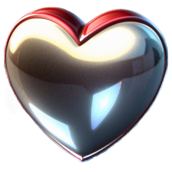 a heart shaped object on a white background