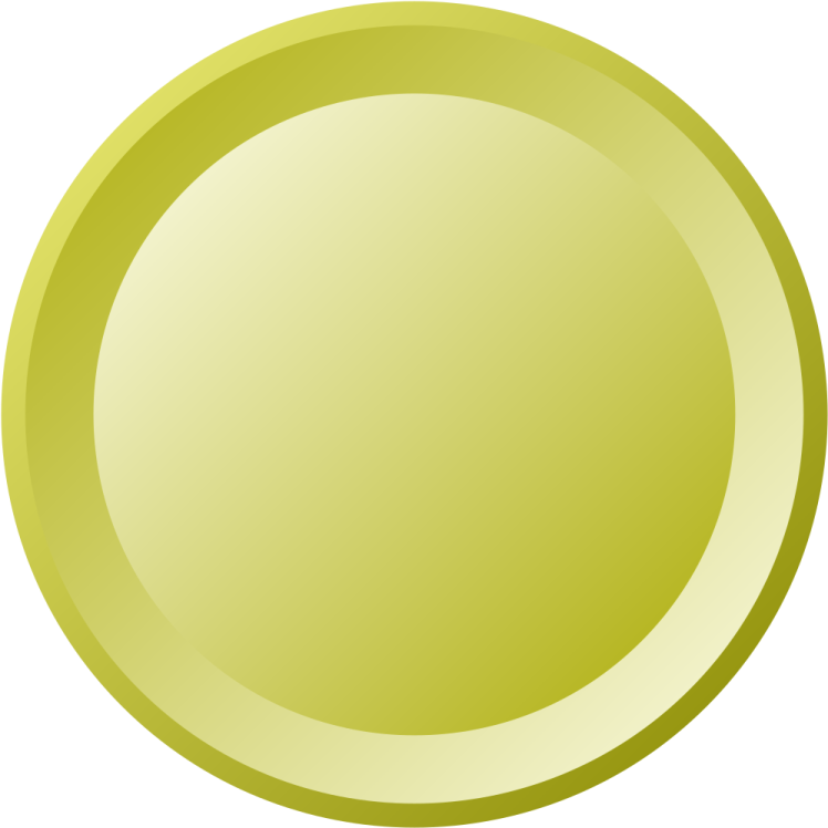 a yellow button on a white background