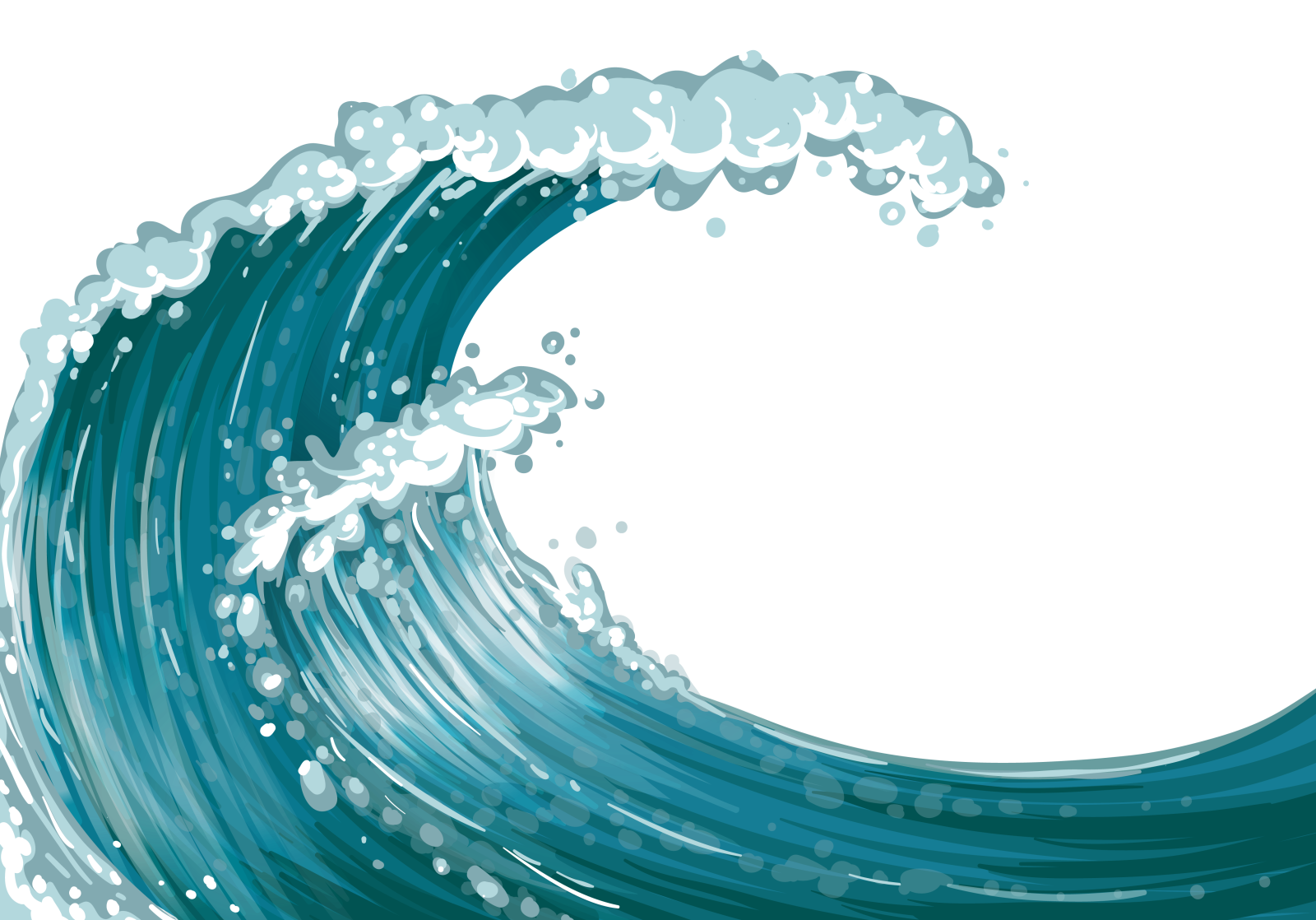 a blue wave in the ocean