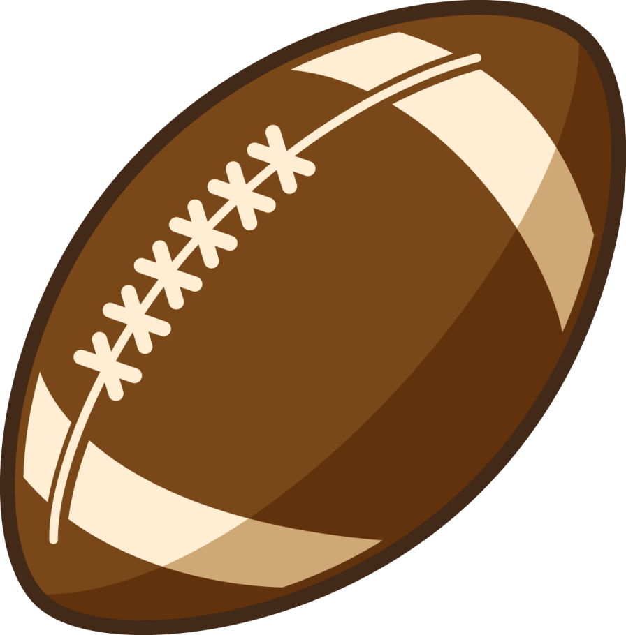 a football ball on a white background