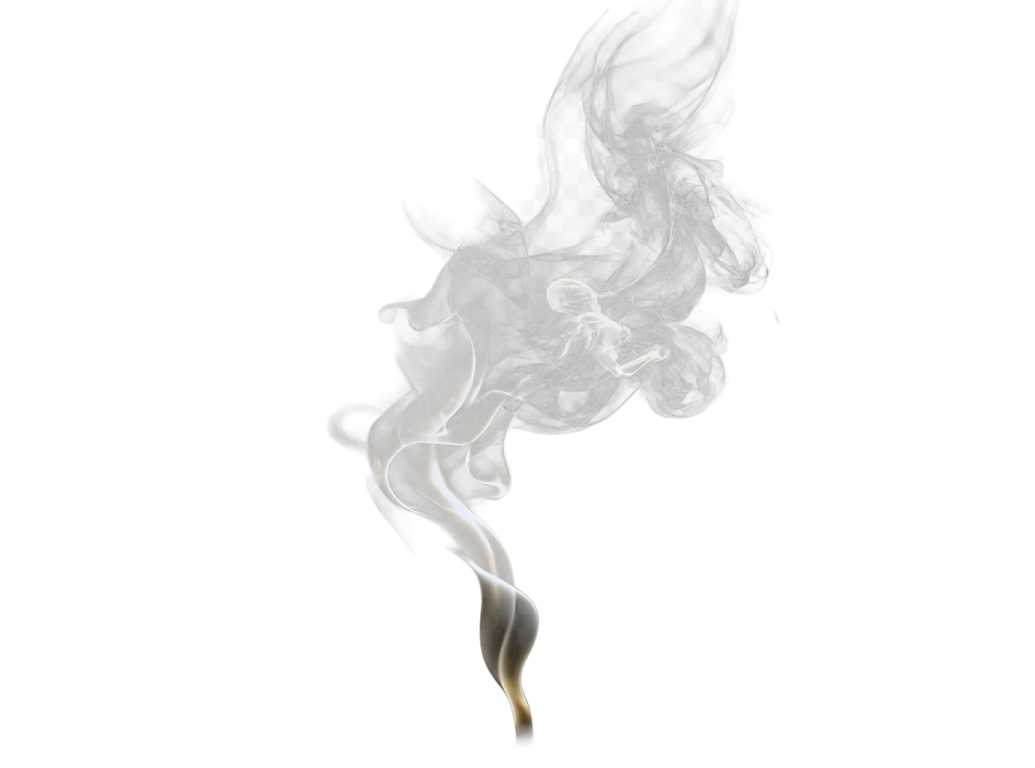 smoke on a white background