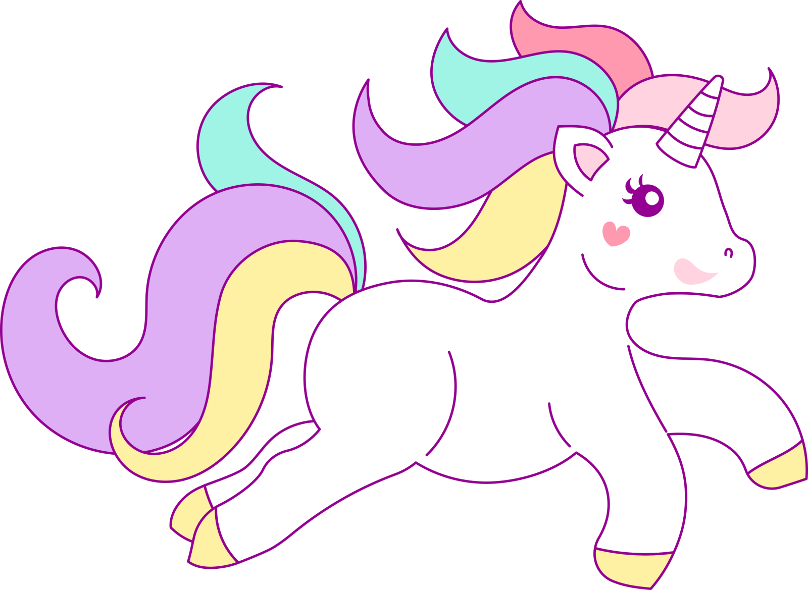 a drawing of a unicorn